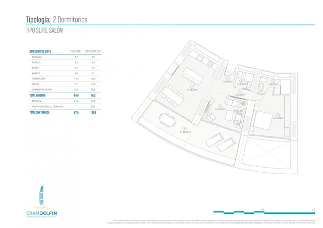 Apartamento 2 habitaciones 138m² en venta - Playa de Poniente — 12