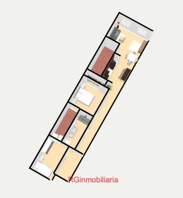 Apartamento 2 habitaciones, patio, trastero y zona aparcamiento. — 27