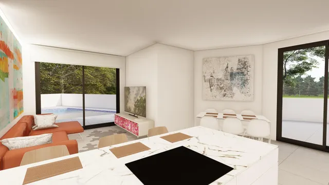 Villas de nueva construcción con piscina privada en Daya Nueva, Costa Blanca — 2