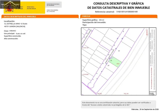 Parcela Urbana en la Mejor Zona Residencial de Gandía - foto 4
