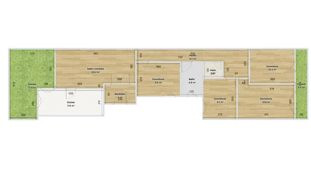Vivienda SIN ASCENSOR de cuatro dormitorios en segunda línea de playa — 42