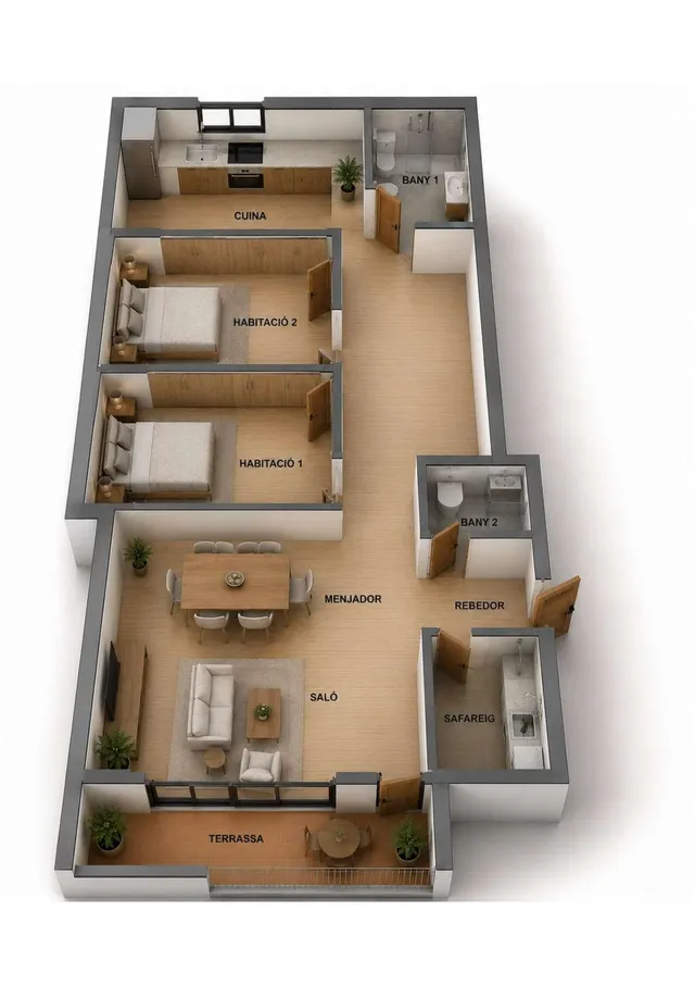 AMPLIA Y LUMINOSA VIVIENDA CON VISTAS AL MAR EN VINAROZ.! — 31