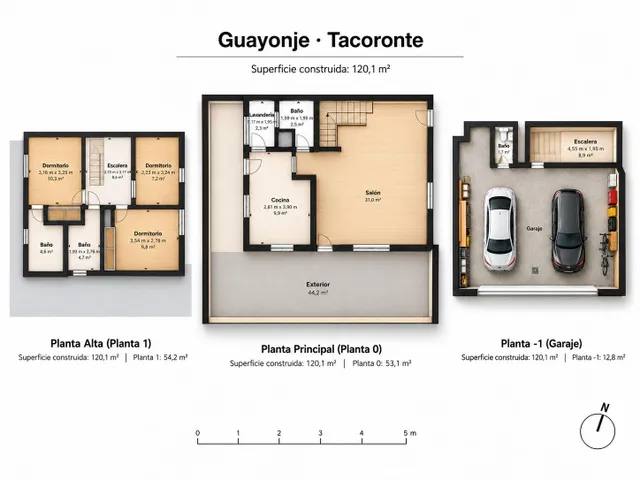 Vivienda unifamiliar de 194 m2 con patio privado y amplio garaje en Guayonje, Tacoronte — 27