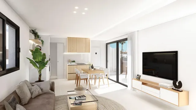 Bungalows de nueva construcción con piscina privada en San Pedro del Pinatar — 8