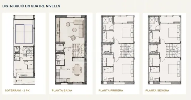 Casa adosada de obra nueva ubicada en sant julià con acabados de alta gama — 3