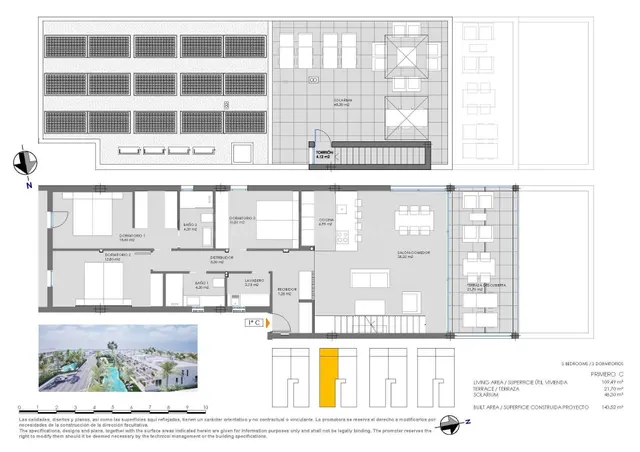 Bungalow 3 habitaciones 143m² en venta - Islas Menores-Mar de Cristal — 5