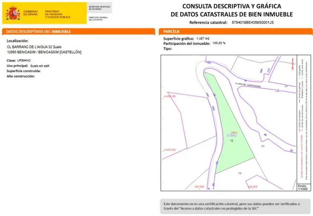 LA NORIA VENDE PARCELA URBANA EN BENICASSIM CASTELLON URBANIZACION EL REFUGIO DESIERTO LAS PALMAS — 3