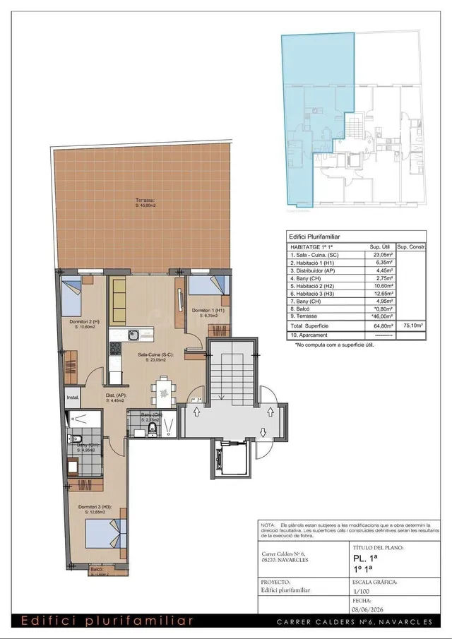 Piso de obra nueva de 3 dormitorios en carrer Calders — 5
