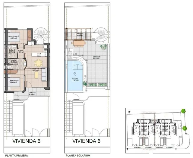 Bungalow 2 habitaciones 62m² en venta - Zona Pueblo — 22