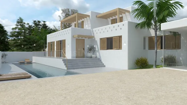 Villa de nueva construcción con vistas al mar cerca de Morai