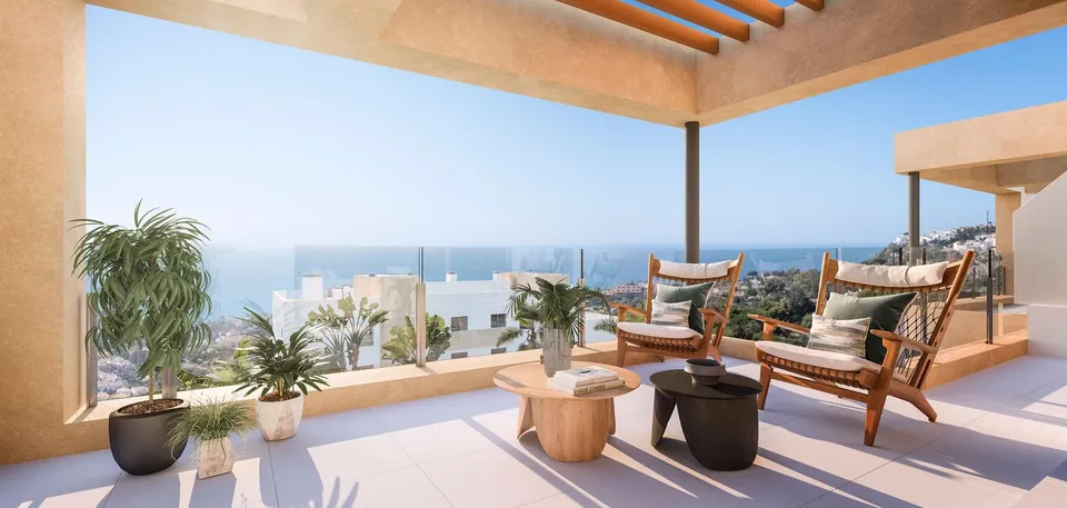 VENTA DE PISO EN BENALMÁDENA CON VISTAS AL MAR. 2 DORMITORIOS, TERRAZA, GARAJE ¡NUEVA CONSTRUCCIÓN!