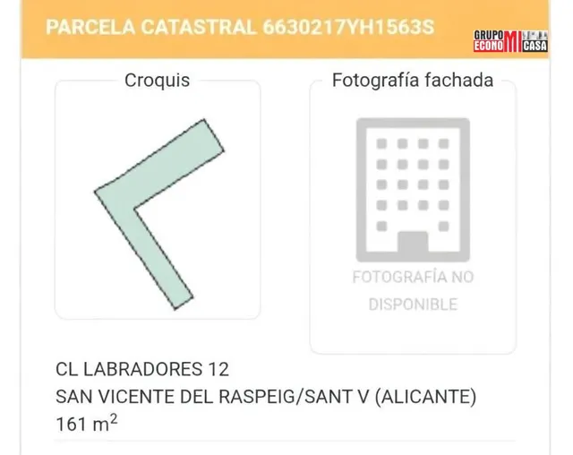 MAGNÍFICO SOLAR EN ESQUINA EN SAN VICENTE DEL RASPEIG (ALICANTE) – 820 m2 EDIFICABLES Y GRAN POTENCIAL DE INVERSIÓN — 6