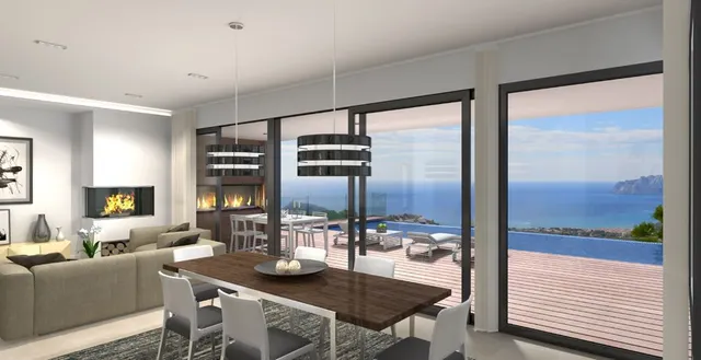 Villa con un diseño moderno y excelente ubicación en Benitachell — 5