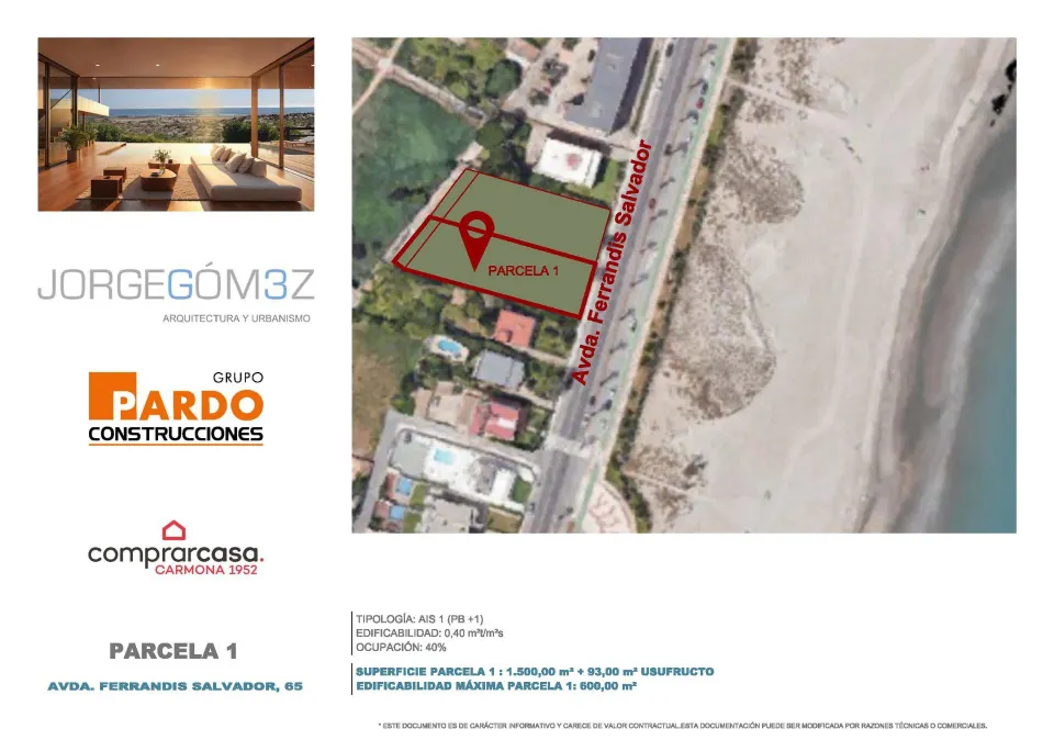 Suelo urbano en primera línea de playa