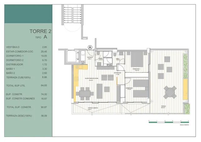 Apartamento 2 habitaciones 74m² en venta - CENTRO — 5