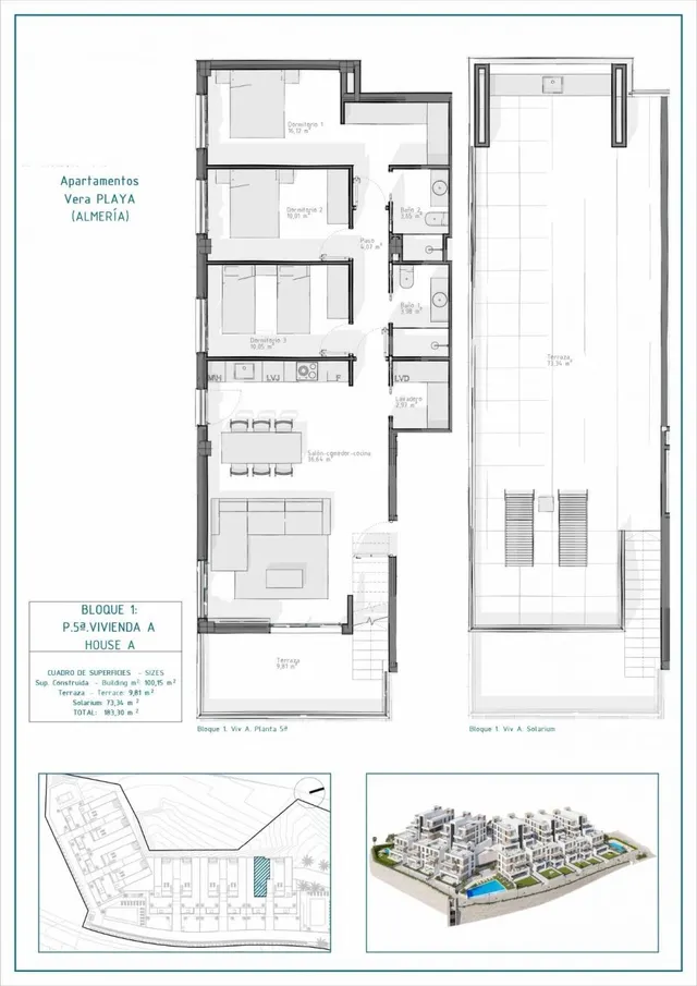 Ático 3 habitaciones 100m² en venta - Las Salinas — 9