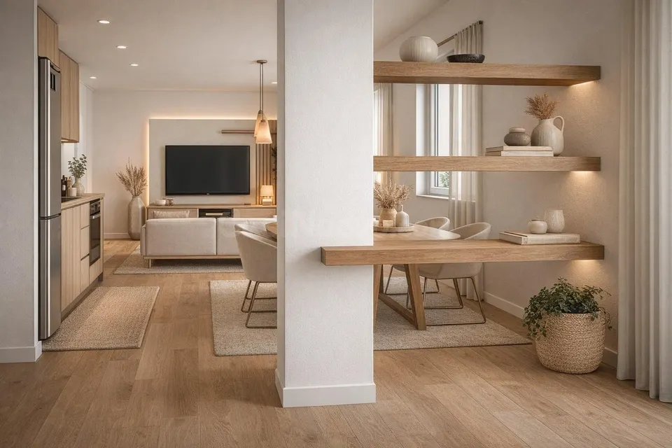 Planta baja de 1 dormitorio, en Chimeneas