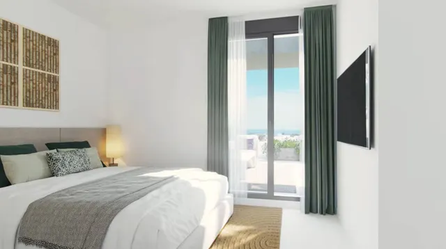 Ático de dos dormitorios con amplias terrazas y vistas panorámicas en Estepona — 8