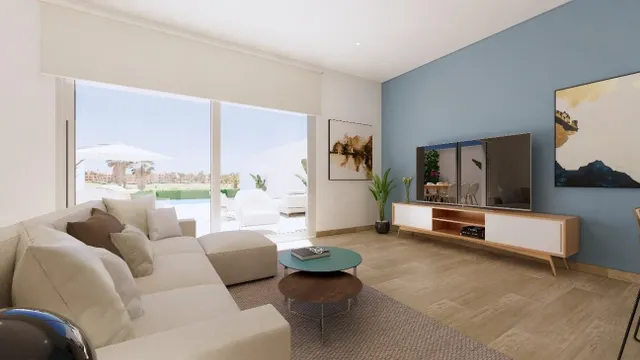 Casas adosadas de nueva construcción en primera línea de La Serena Golf en Los Alcázares — 9