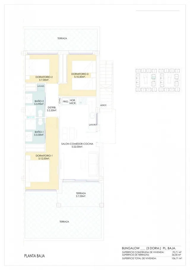 Bungalow de planta baja de 3 dormitorios en los Balcones(Torrevieja) — 28
