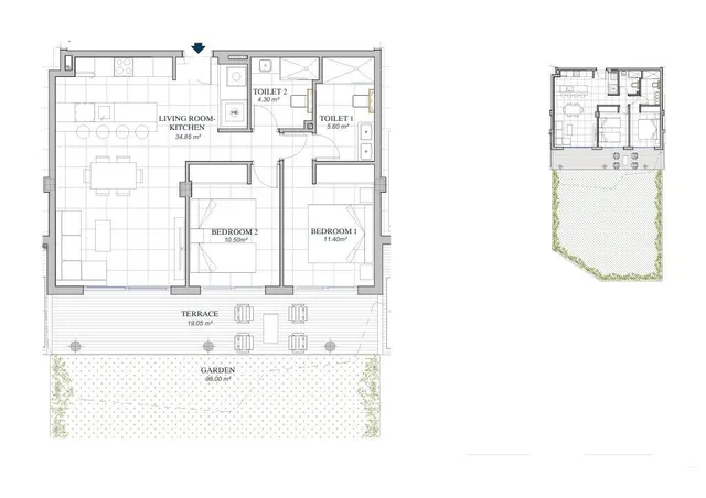 Piso 2 habitaciones 190m² en venta - El Higuerón — 14