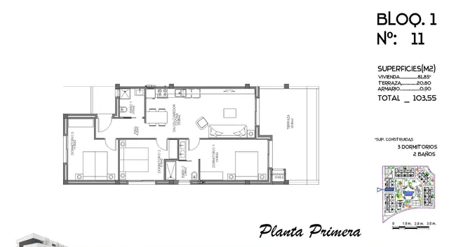 Apartamento turístico de 3 dormitorios a la venta en El Raso(Guardamar) — 9