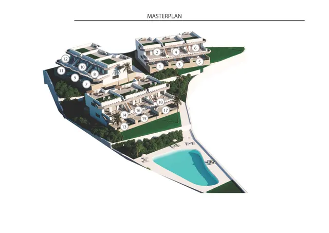 Bungalow de nueva construcción de planta baja con 3 dormitorios en Finestrat-Benidorm — 18