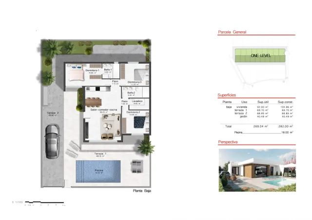 VILLAS DE OBRA NUEVA DE UNA SOLA PLANTA EN CAMPO DE GOLF ALTOANA, MURCIA — 4