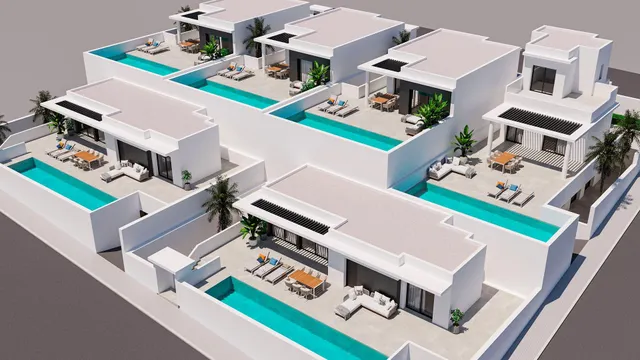 Moderna villa de lujo con 4 dormitorios y piscina privada con vistas a la montaña en Ciudad Quesada(Alicante) — 42