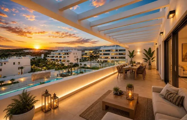 Ático de lujo con piscina infinity privada en Estepona, a 1 km de la playa — 2