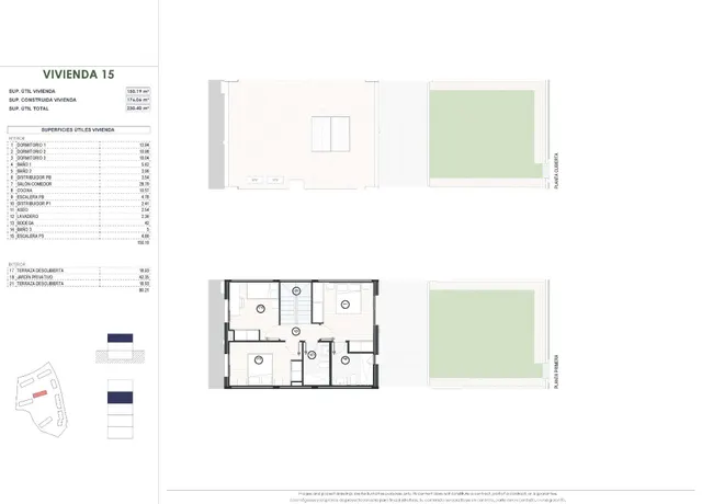 Modernas casas adosadas de 3 dormitorios en venta en Balcón de Finestrat, Costa Blanca — 16