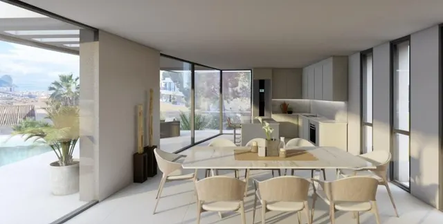 ▷Villa de Lujo en Calpe con Vistas Panorámicas al Mediterráneo y al Peñón de Ifach. — 7
