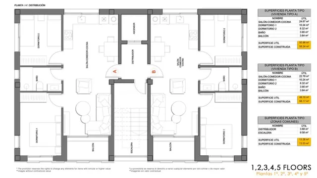 Apartamento 2 habitaciones 61m² en venta - Playa de los locos — 28