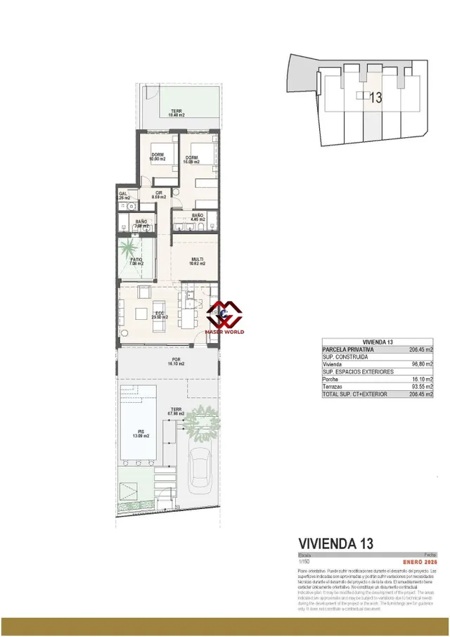 Promoción boutique de viviendas con piscina privada en Pilar de la Horadada — 22