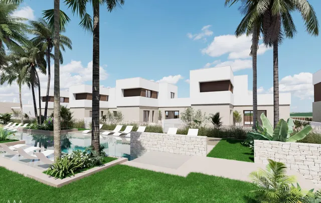 Villa de nueva construcción de una planta con 3 dormitorios y solarium en Los Alcazares. — 2