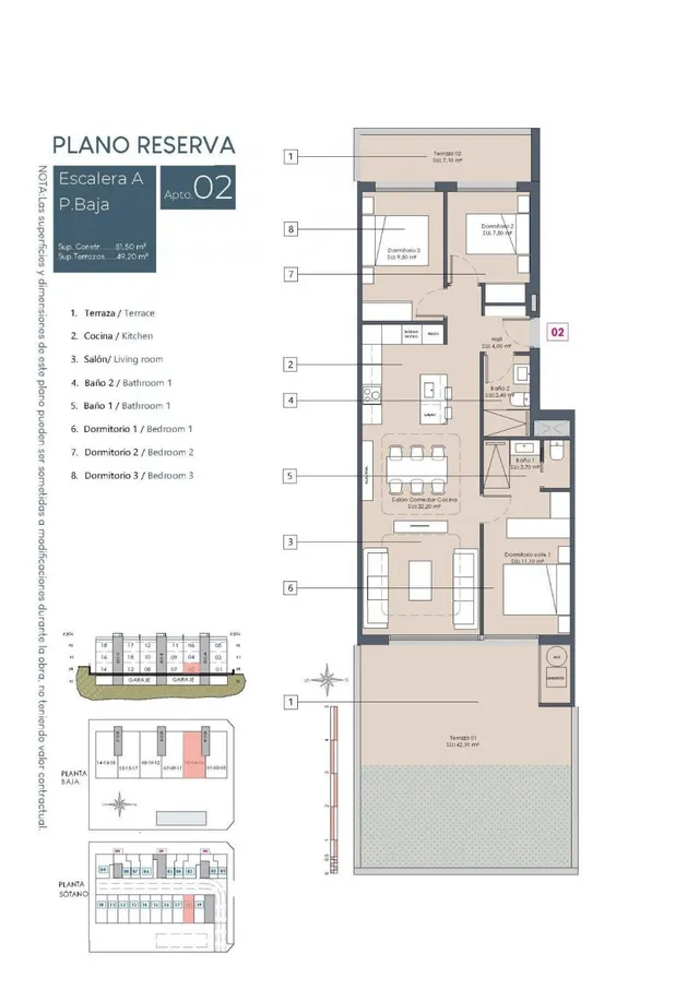 Apartamento 3 habitaciones 81m² en venta - Pueblo 4 — 9
