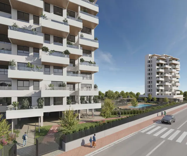 Apartamentos modernos de 2 dormitorios la venta en Calpe - Vistas al Peñón de Ifach y las Salinas — 11