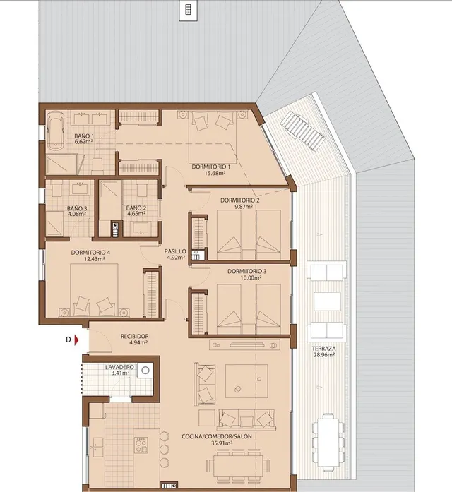 ATICO EN PLANTA Y EN ESQUINA A LA VENTA EN FUENGIROLA, CON EXCELENTES VISTAS AL MAR MEDITERRANEO. — 23