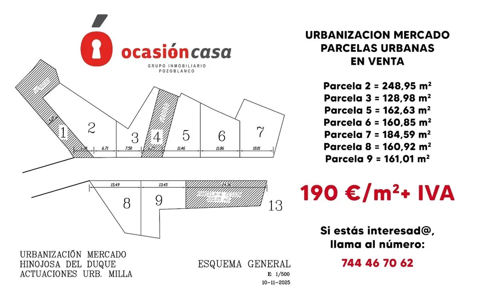 SOLARES URBANOS EN VENTA EN HINOJOSA DEL DUQUE