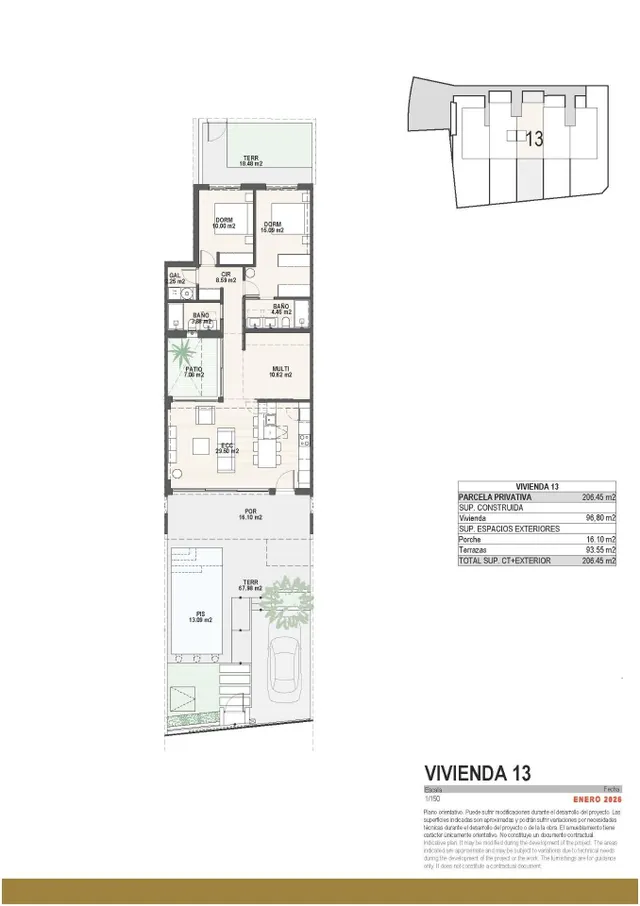 Bungalow de planta baja con jardín y piscina privada en Pilar de la Horadada — 22