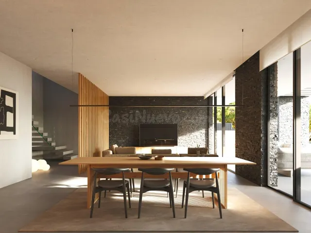 Moderna villa en construcción con orientacion al sur — 4
