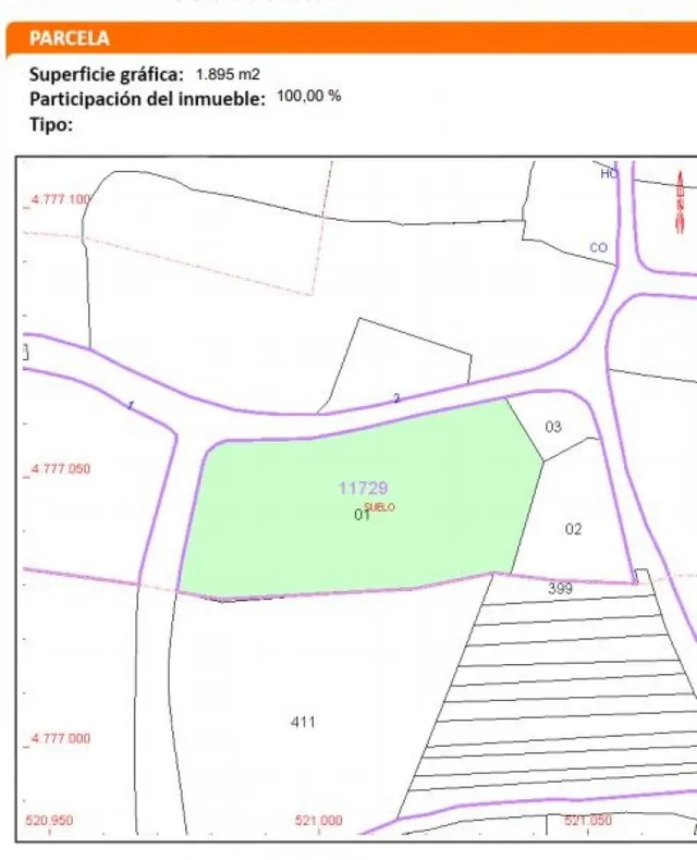 Solar de 4.369 m2 a 15 minutos del centro de Carballo — 2
