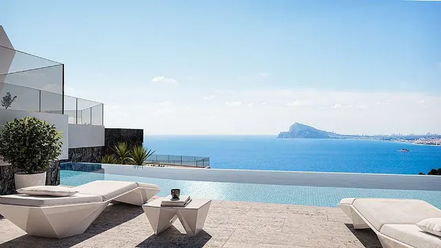 Nuevo proyecto de 4 villas de lujo de estilo moderno con vis