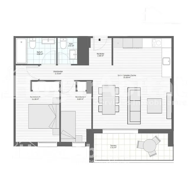 Seminuevo con terraza, piscina, trastero y garaje — 23