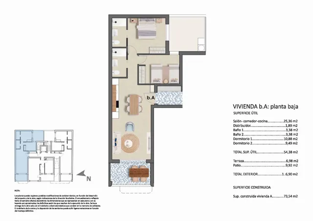 Apartamento 2 habitaciones 73m² en venta - El Mojón — 26