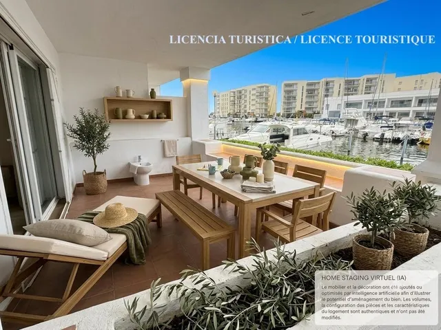Exclusivo apartamento con amarre privado, gran terraza y lic