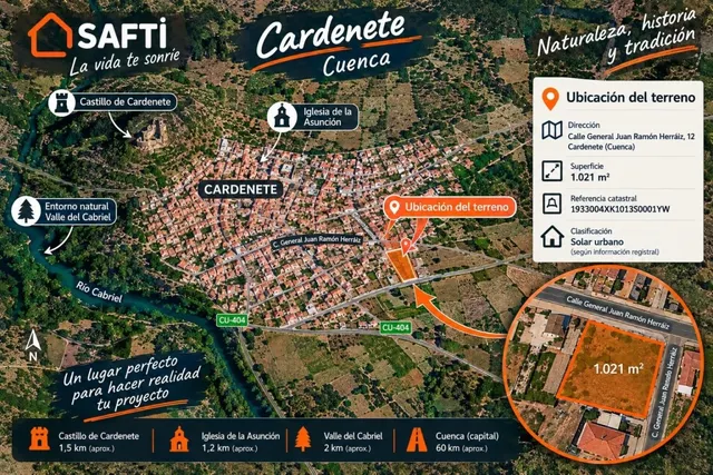 TERRENO URBANO DE 1.021 m² EN CARDENETE (CUENCA) — 6