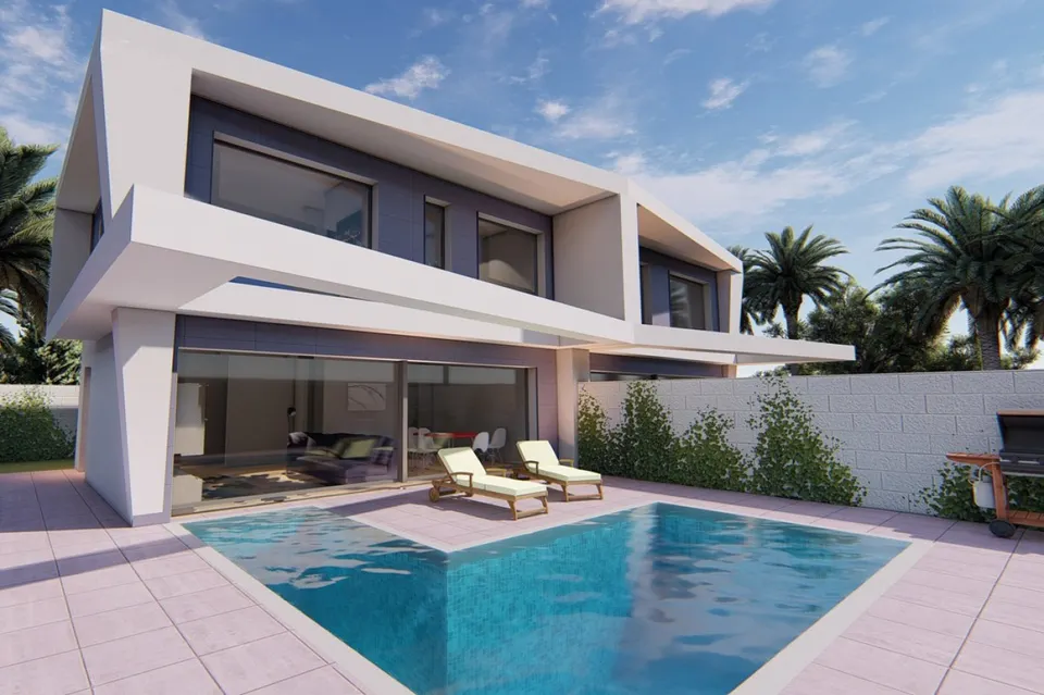 Chalet pareado obra nueva en Gran Alacant de 2, 3 ó 4 dormitorios