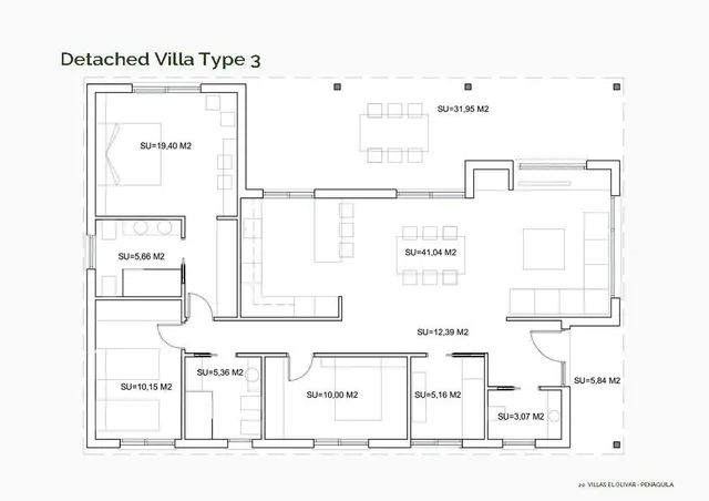 Villa de 3 dormitorios en una planta y con piscina privada a la venta en Penáguila (Alicante) — 10