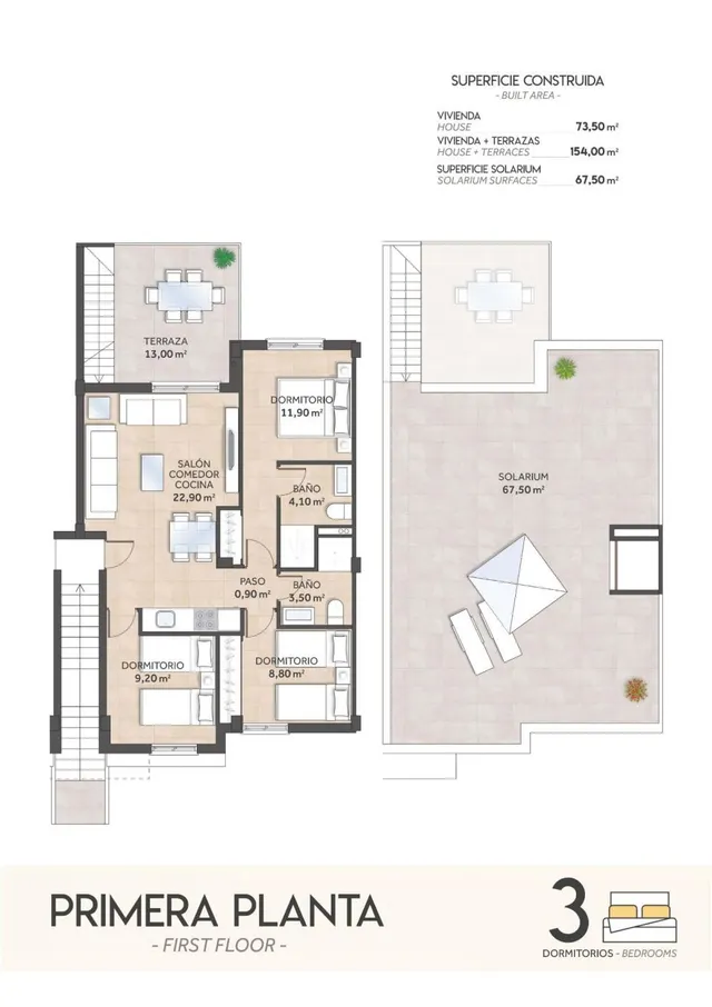 Bungalow 3 habitaciones 73m² en venta - Bellavista — 16
